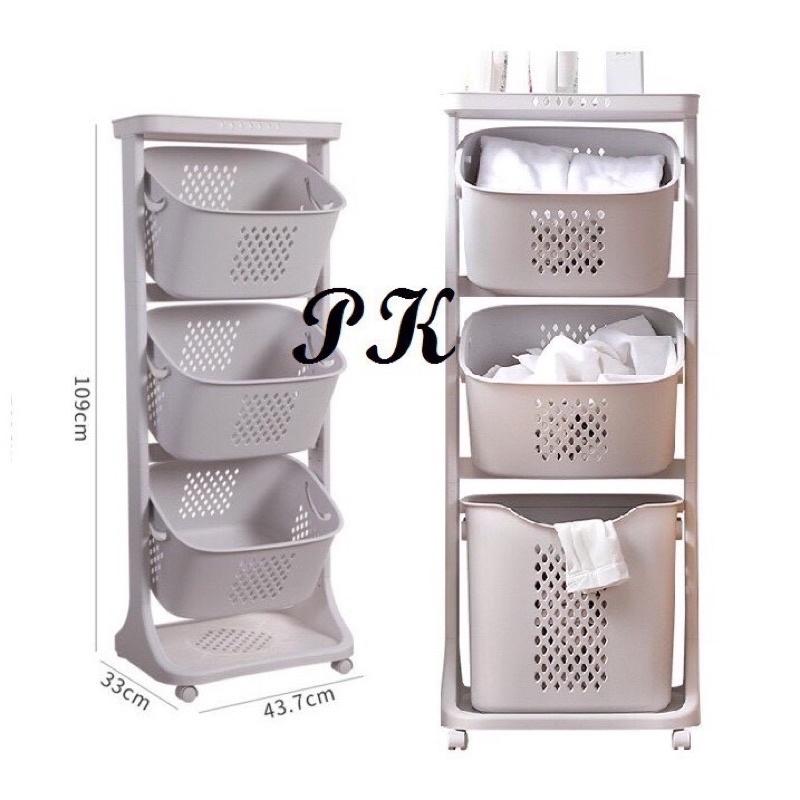Kệ đựng đồ đa năng, 2 tầng, 3 tầng có bánh xe