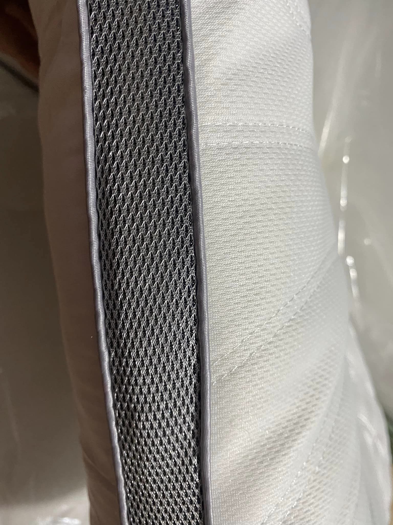 Gối ngủ chống mỏi vai gáy, ruột gối cotton trần bông có khóa kéo  (1 cái)