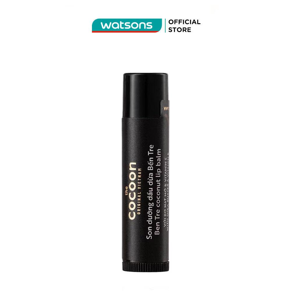 Son Dưỡng Dầu Dừa Cocoon Ben Tre Coconut Lip Balm With Shea Butter & Vitamin E 5g