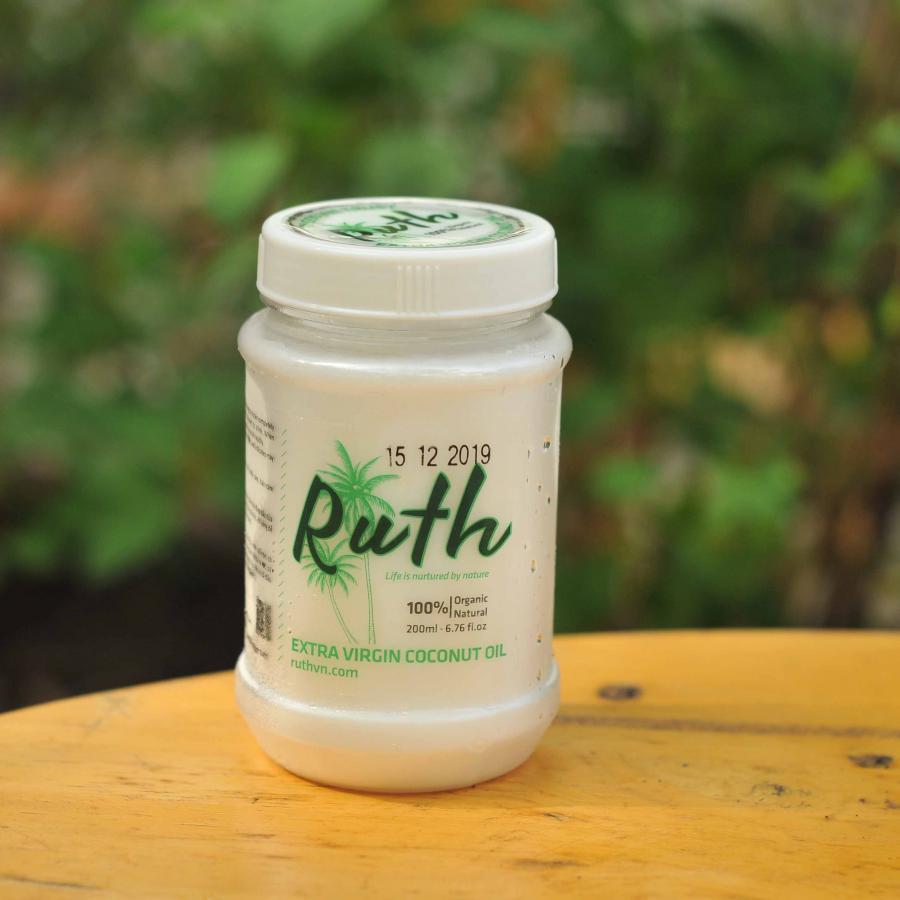 Dầu dừa ép lạnh tinh khiết Ruth 200 ml