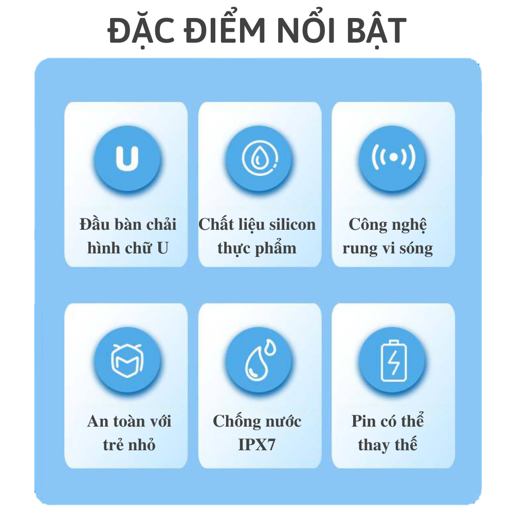 Bàn chải đánh răng điện trẻ em từ 2-12 tuổi họa tiết vịt vàng tạo hứng thú và thói quen đánh răng cho bé, Tặng kèm kem đánh răng + 2 đầu bàn chải đứng chất liệu silicon an toàn, chống nước, chống rơi vỡ