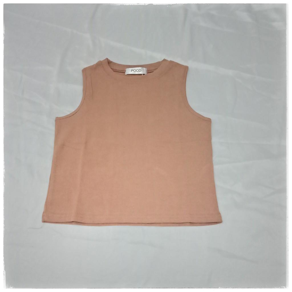 Áo ba lỗ croptop nữ thun bozip poco áo thun sát nách ôm body Queenshop