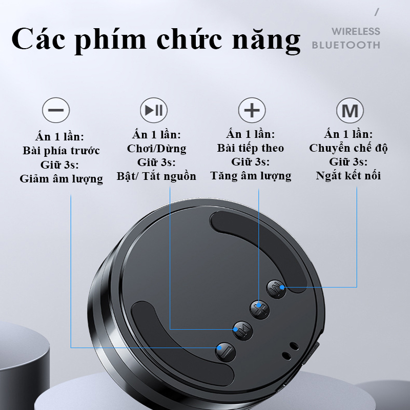 Loa Bluetooth Mini nhỏ gọn, nghe nhạc cực chất, hỗ trợ thẻ nhớ và USB, kết nối đa phương tiện - Loa mini âm thanh lớn kiểu dáng nhỏ gọn tiện lợi có dây đeo - Loa Ngoài Trời