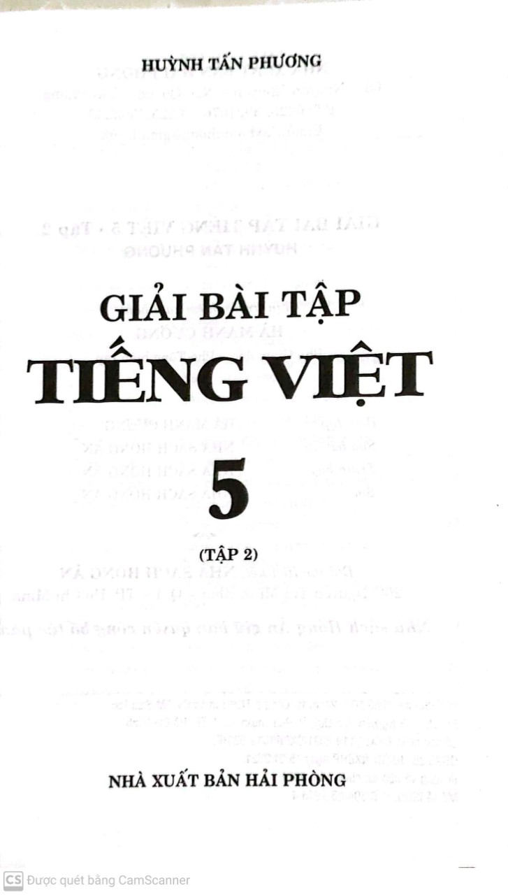 Giải Bài Tập Tiếng Việt 5 - Tập 2