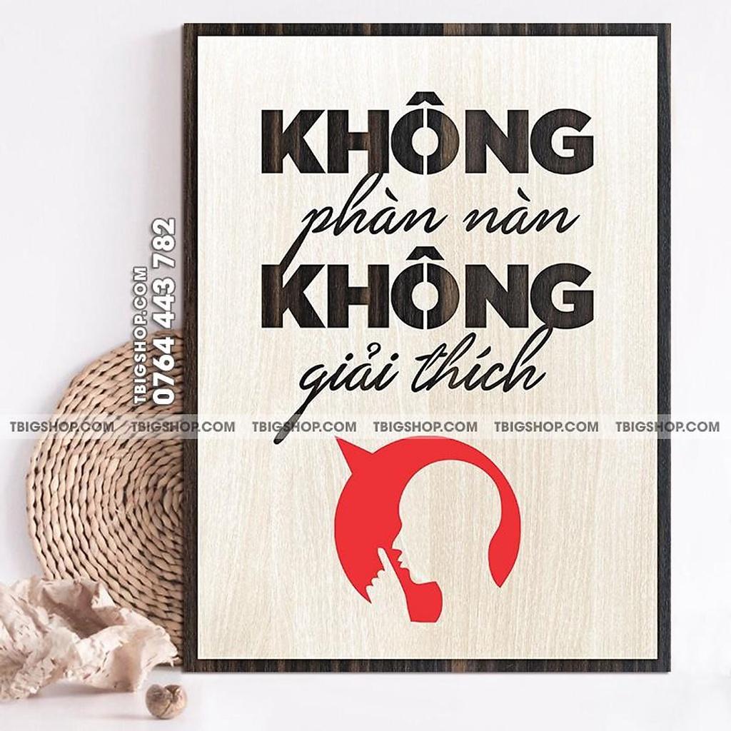 Bộ 2 tranh gỗ treo văn phong tạo động lực cho nhân viên kinh doanh Kích thước 40x30cm