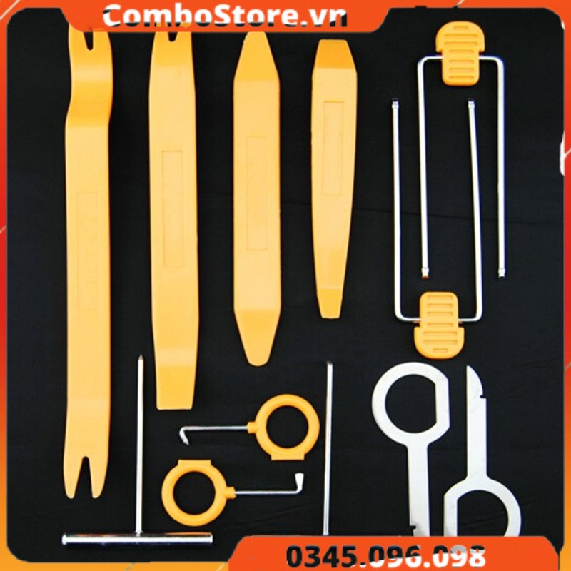 Bộ dụng cụ tháo lắp nội thất ô tô 4 món, 12 món - Bộ dụng cụ tháo ráp nội thất xe hơi