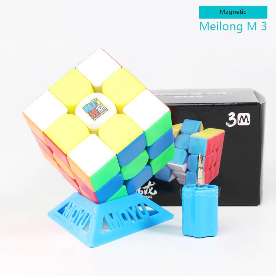 Rubik 3x3 MoYu 3M Có Nam Châm Nhựa Nhám Chống Xước, Chồng Trơn Siêu Xịn Xò. Rubik Quay Trơn, Chắc Chắn