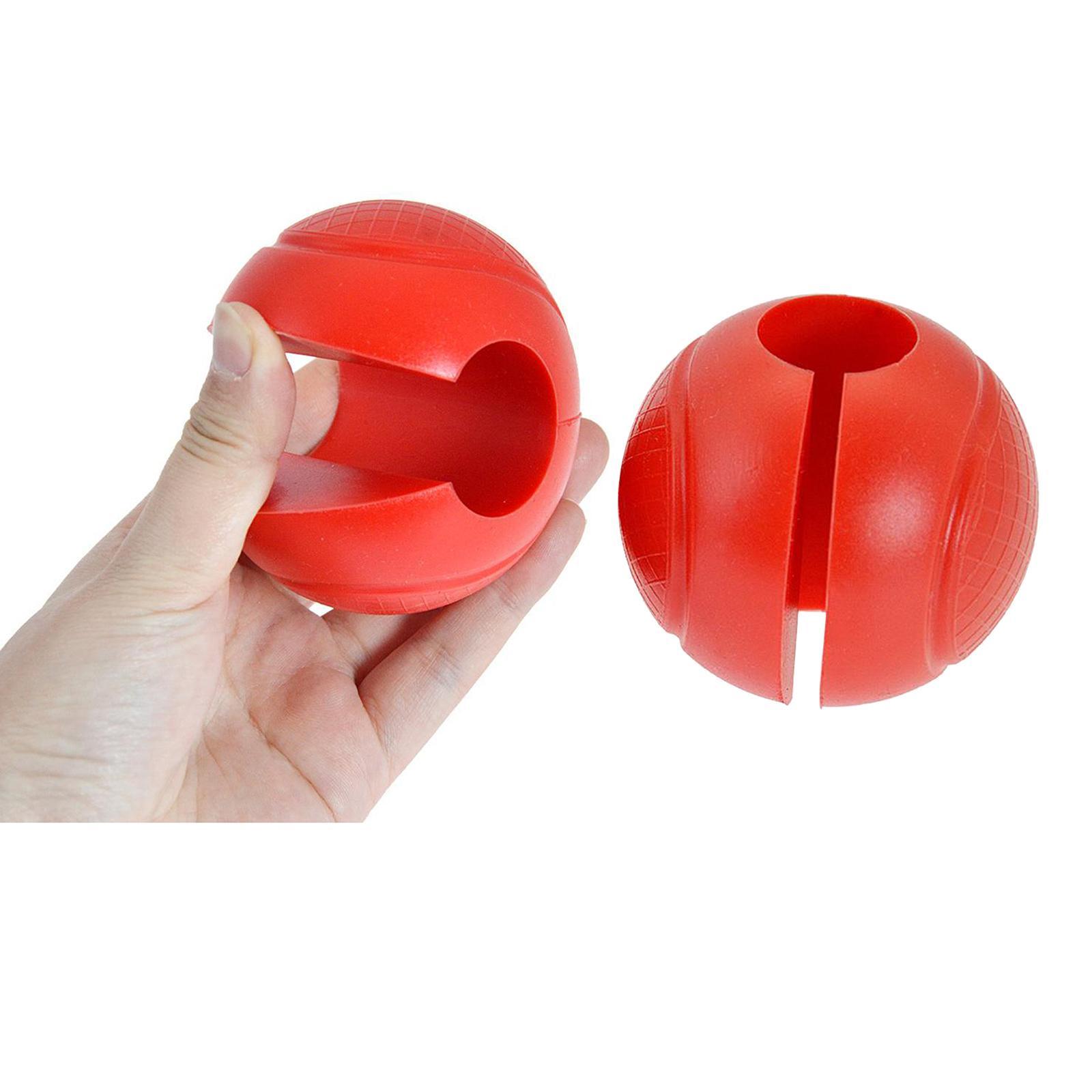 2x Barbell Grips - Thick Bar  Ball Grips for Weightlifting - Dumbbell Handles  Grip Hand  Pull up Tape Arm  Adapter