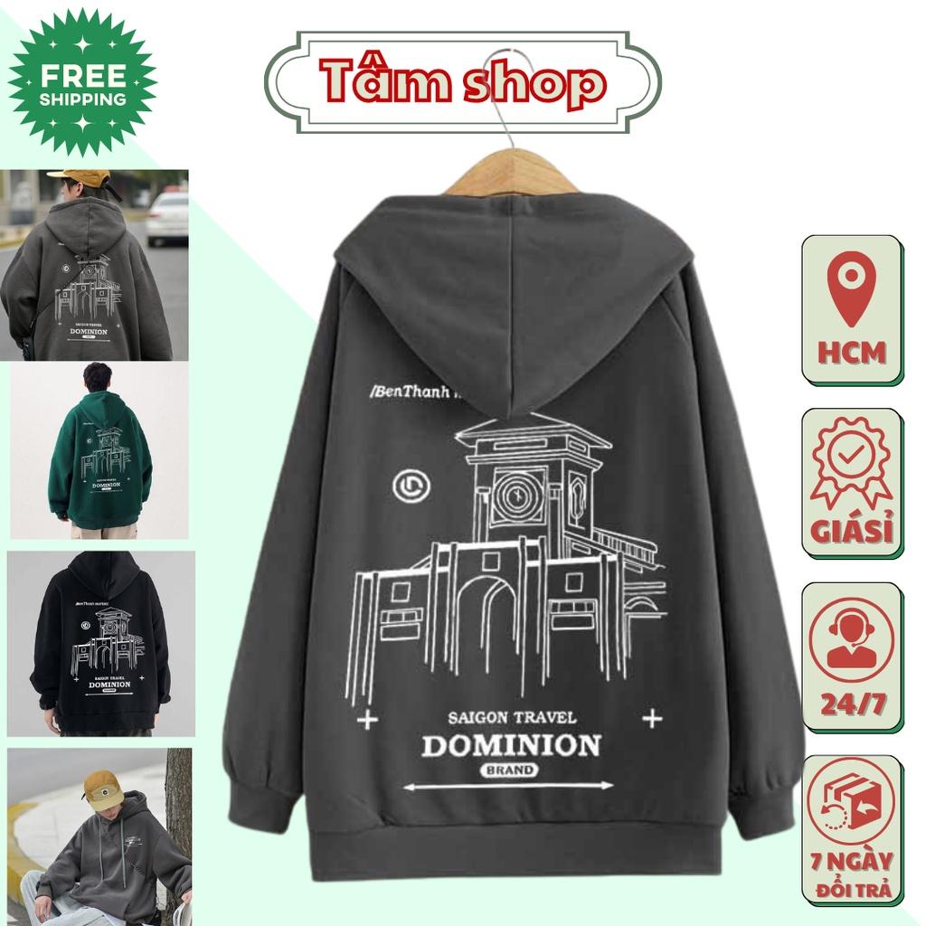 Áo Hoodie Forrm Rộng Xám Đen Rêu CHỢ BẾN THÀNH Ulzzang [ nam nữ mặc được ]