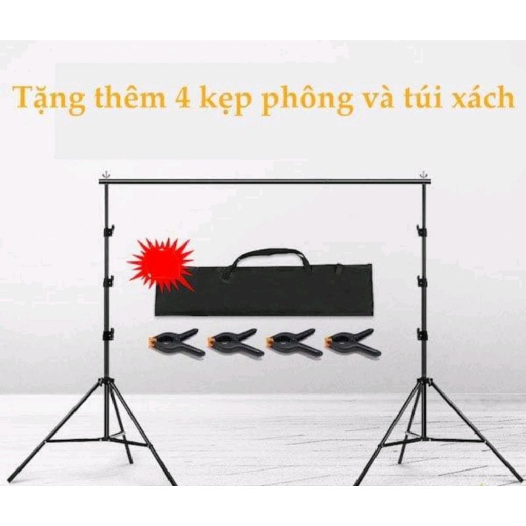 Bộ khung hình chữ U size  2m6 x 3m treo phông nền chụp ảnh