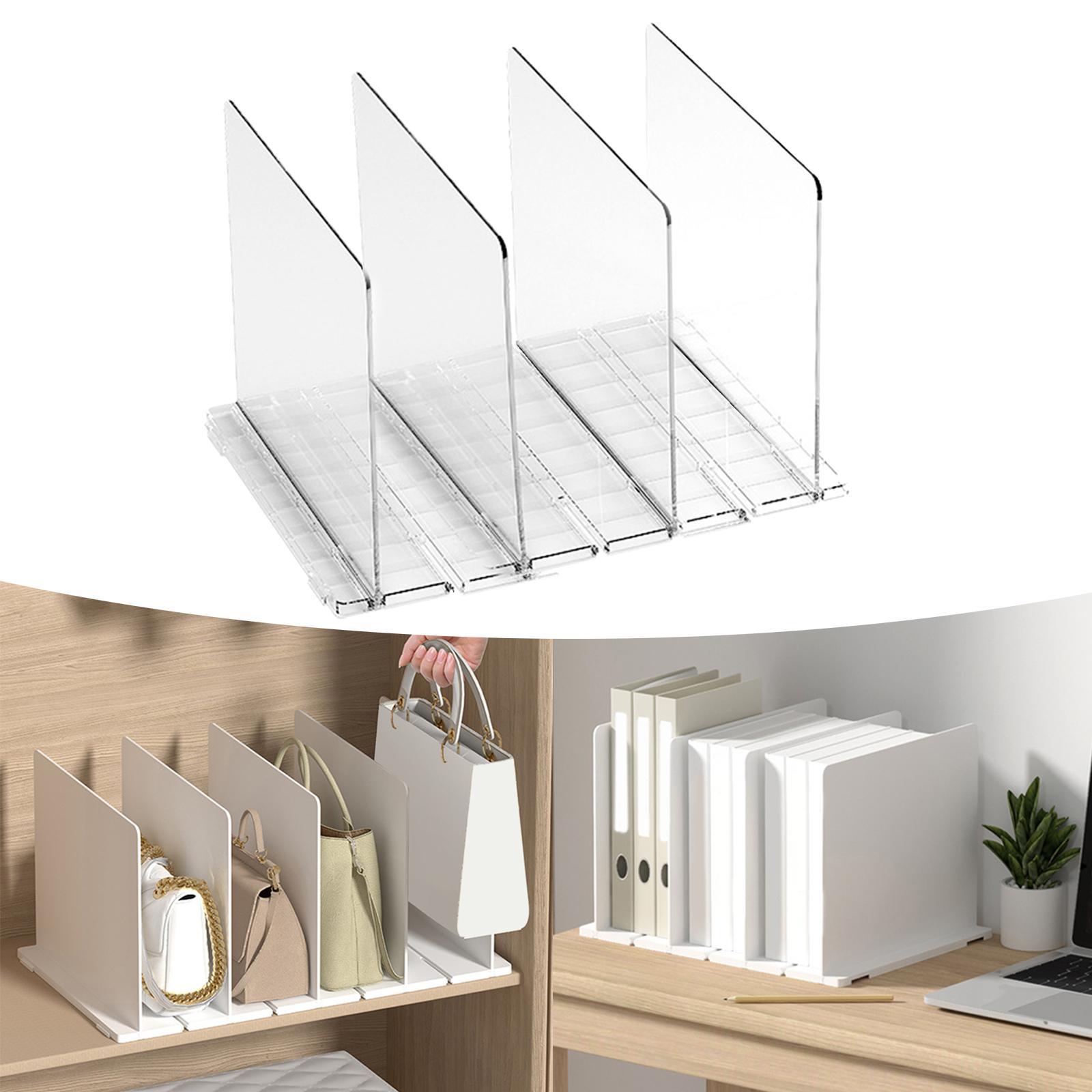Closet Shelf Dividers Partition Practical Smooth Edges Closets Shelf Separator for Bookcases