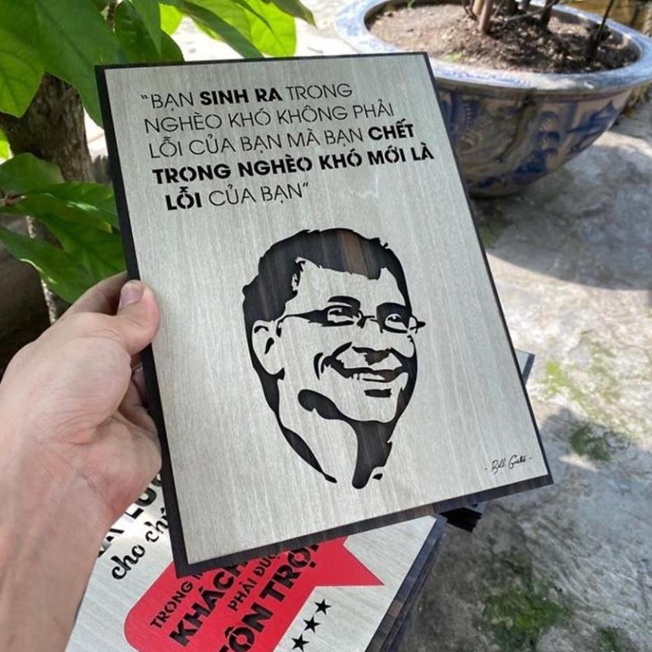 Tranh Cổ Động Tinh Thần Làm Việc TBIG047 cho công ty doanh nghiệp "bạn sinh ra trong nghèo khó không phải lỗi của bạn mà