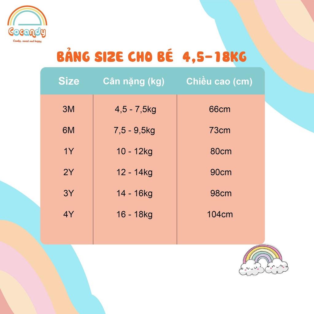 Set yếm mũ kẻ caro và áo thun trắng cổ bèo cho bé của COCANDY mã G623B, A118A