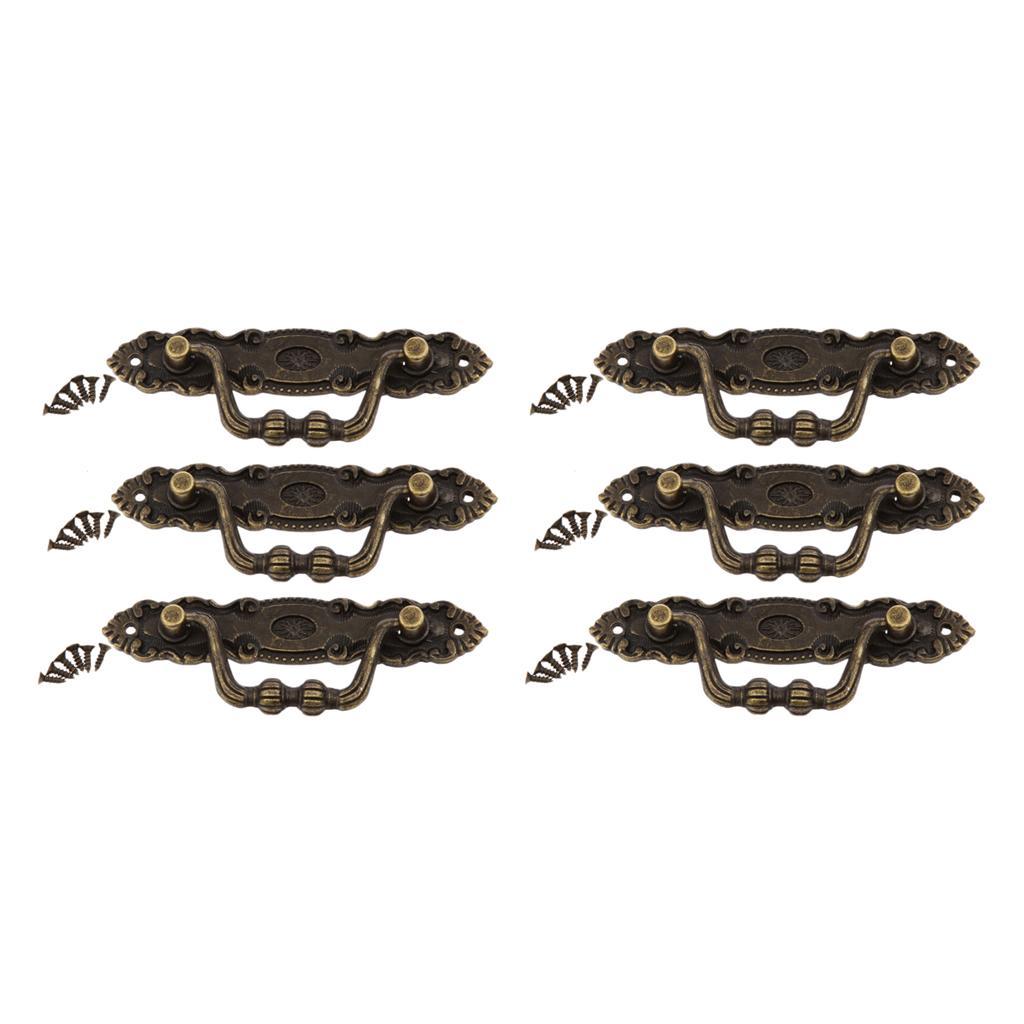 Retro Furniture Pull Handles For Drawer Door Cabinet Jewelry Box