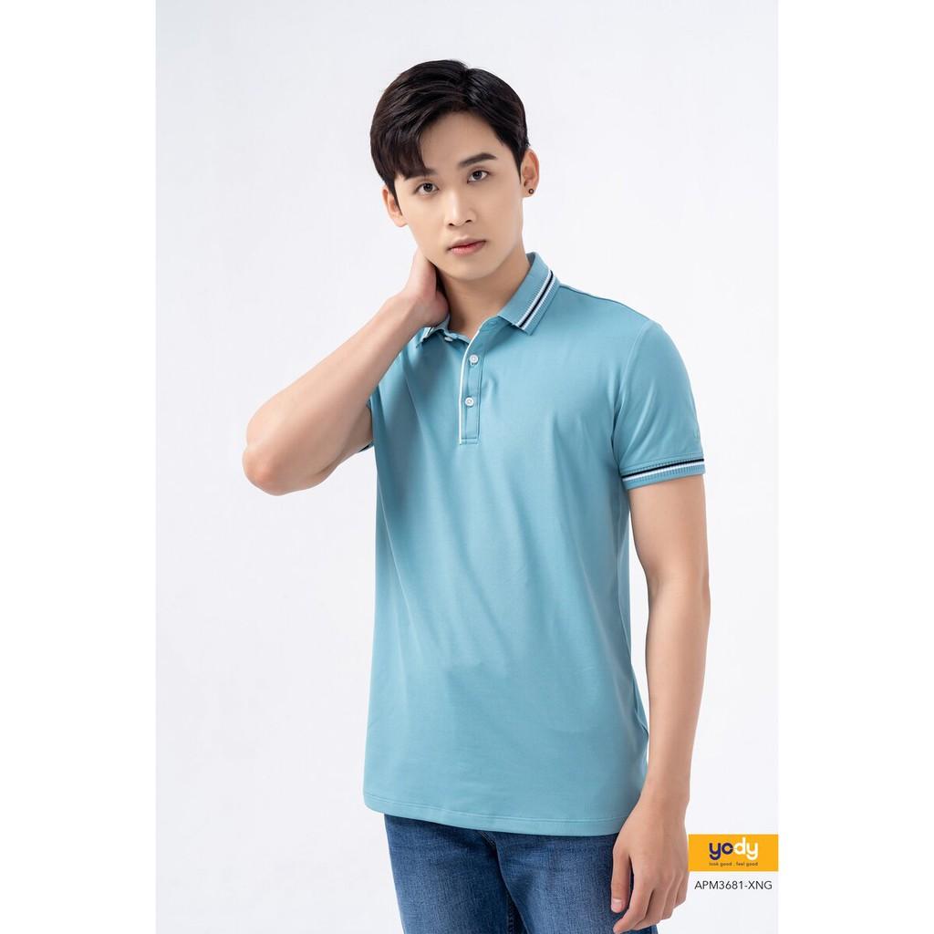 Áo Phông Polo Nam YODY Phối Bo Trẻ Trung Chất Liệu Coolmax Thoáng Mát - APM3681