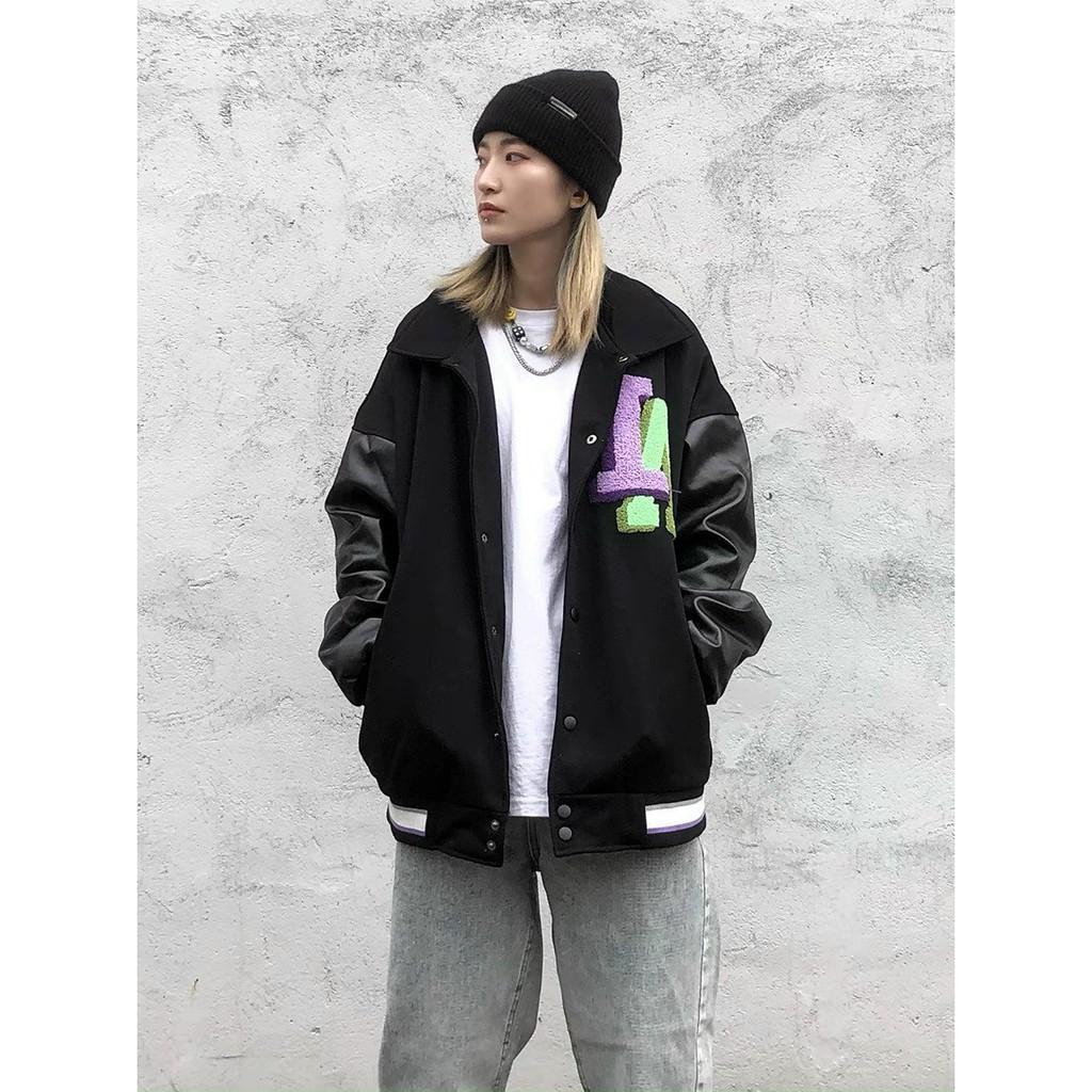 Áo Bomber Tay Da LA
