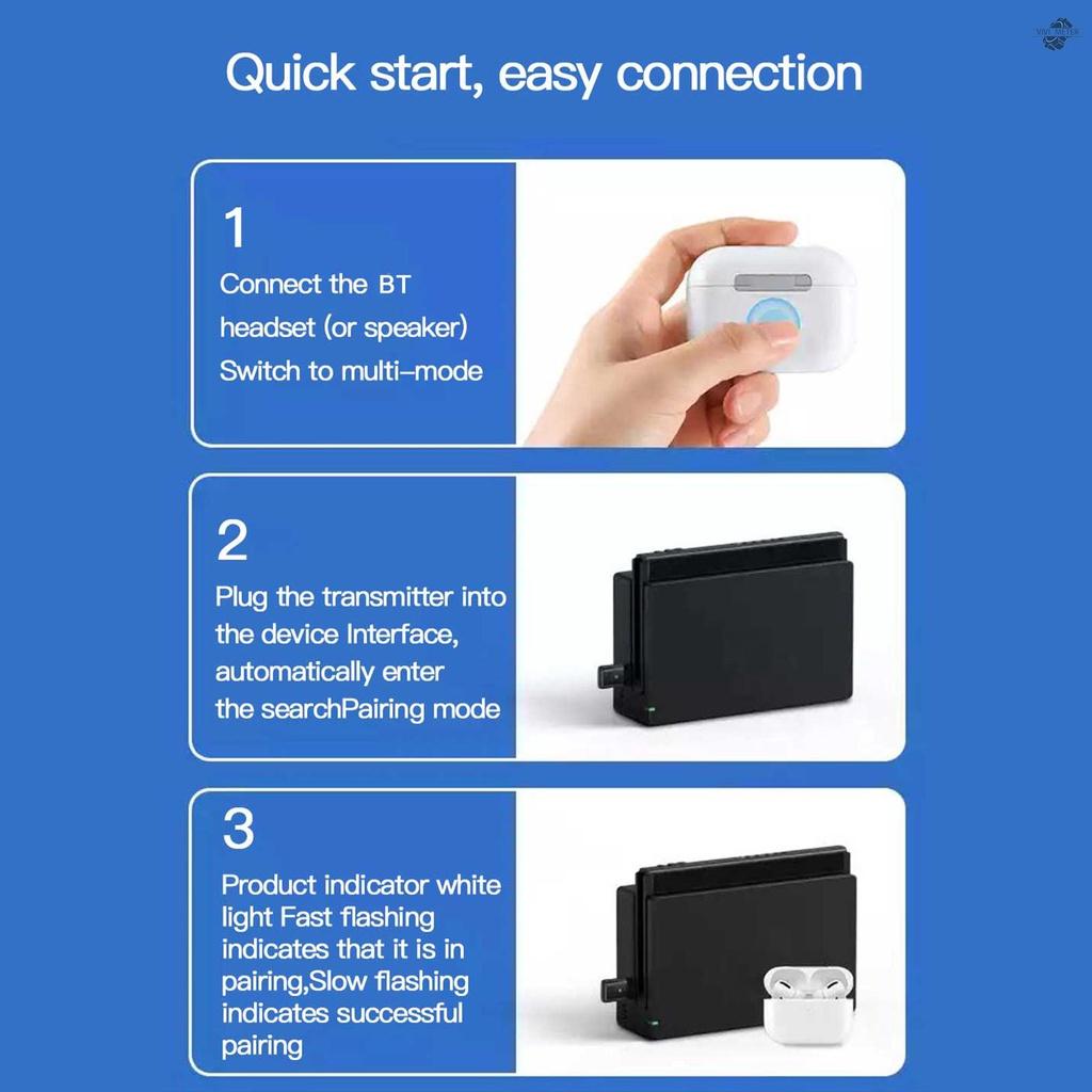 B53 Bluetooth Transmitter Adapters BT 5.0 USB Wireless Computer Adapter Audio Receiver Transmitter Dongles for Laptop Earphone