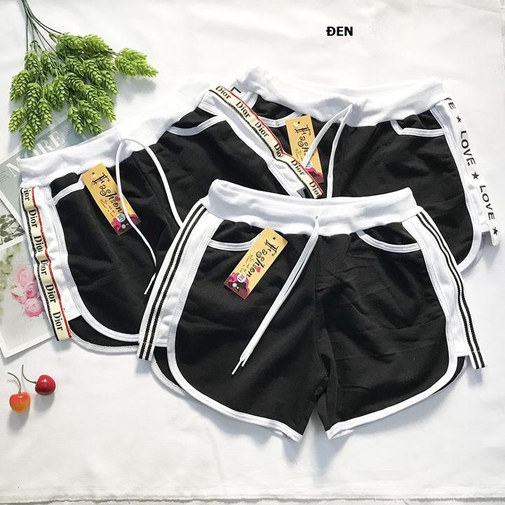 Quần đùi nữ từ 45-53kg - quần sọt short nữ thun da cá lưng trắng, cho bạn gái năng động - QU21