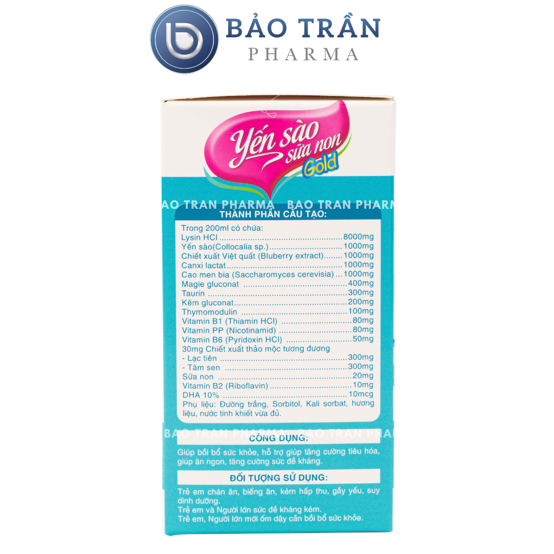 Yến sào sữa non hỗ trợ tăng sức đề kháng, giúp trẻ ăn ngon, hỗ trợ tiêu hoá tốt, bồi bổ sức khoẻ