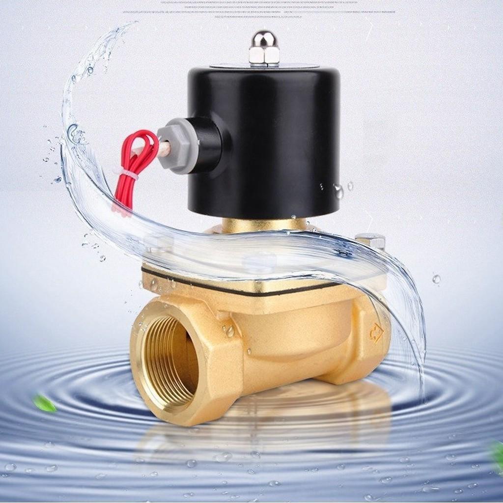 Van điên từ Phi 21 thường đóng 220V loại 1 đồng thau