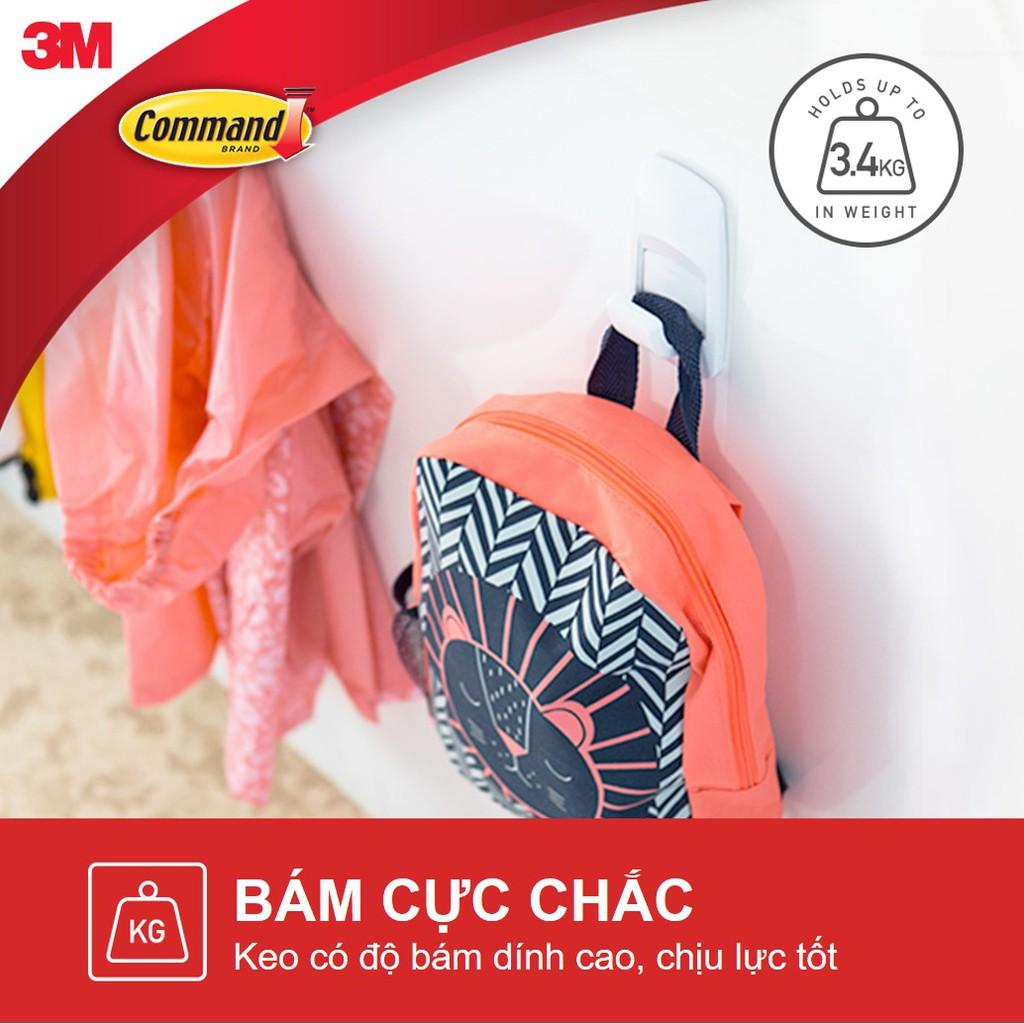 Móc dán tường Jumbo Command 3M chịu lực 3.4kg - Dễ sử dụng, độ bền cao, bám cực chắc, tháo cực dễ 17004ES