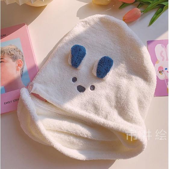 Khăn ủ tóc, khăn quấn tóc sợi cotton bông siêu thấm, lông mềm, siêu nhanh khô , hình ngộ nghĩnh , đáng yêu