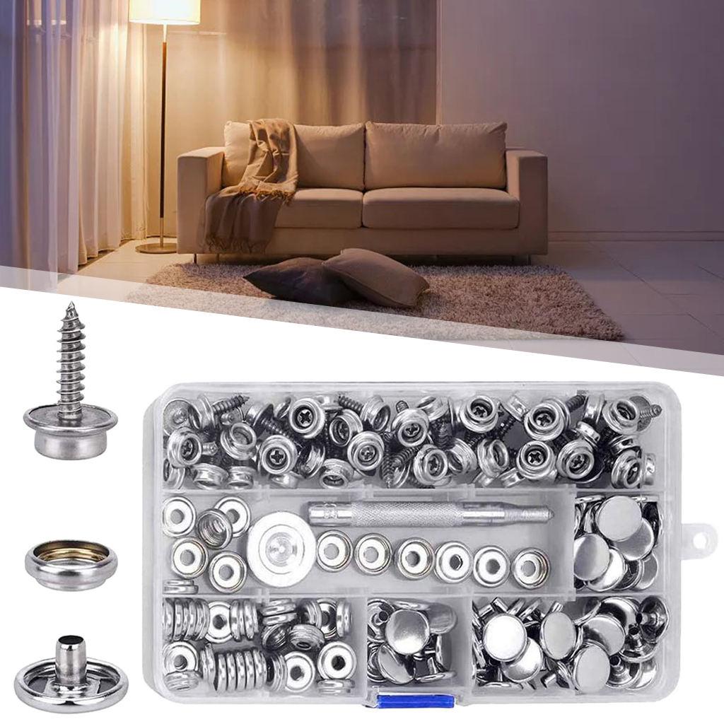 150 Boat Marine Canvas Snap Cover Button Fastener Socket Kit Stainless Steel