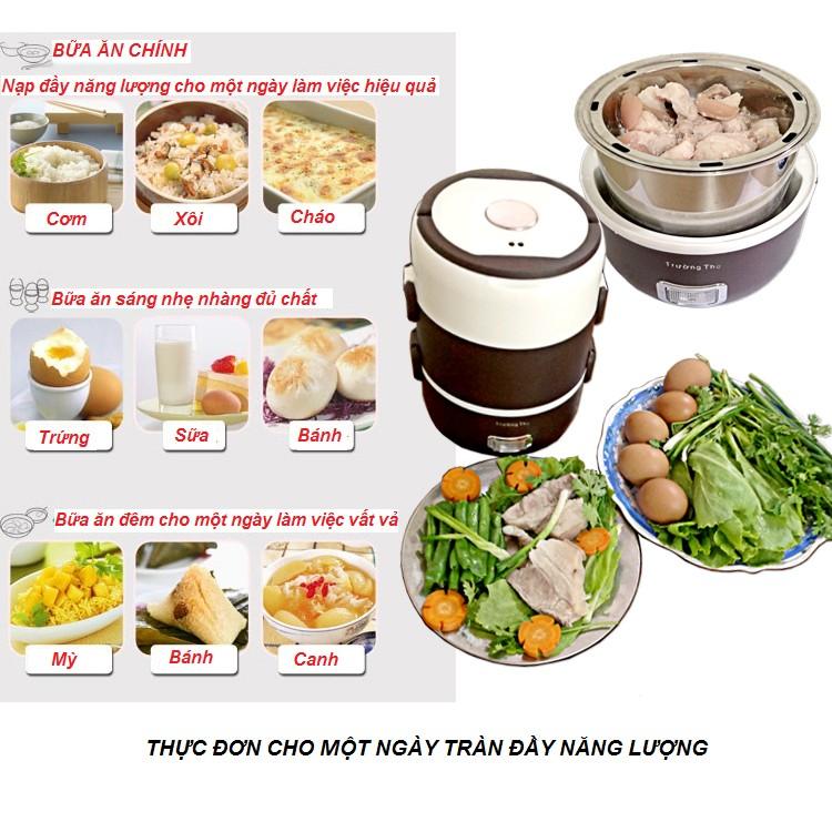 Hộp cơm điện 3 tầng Trường Thọ BA 2019A
