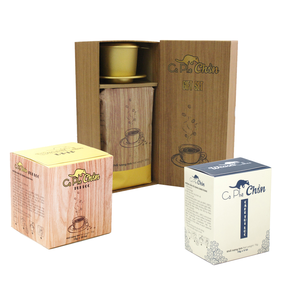 Combo cà phê chồn - Tặng 1 túi cacao sữa Passion 3 in 1