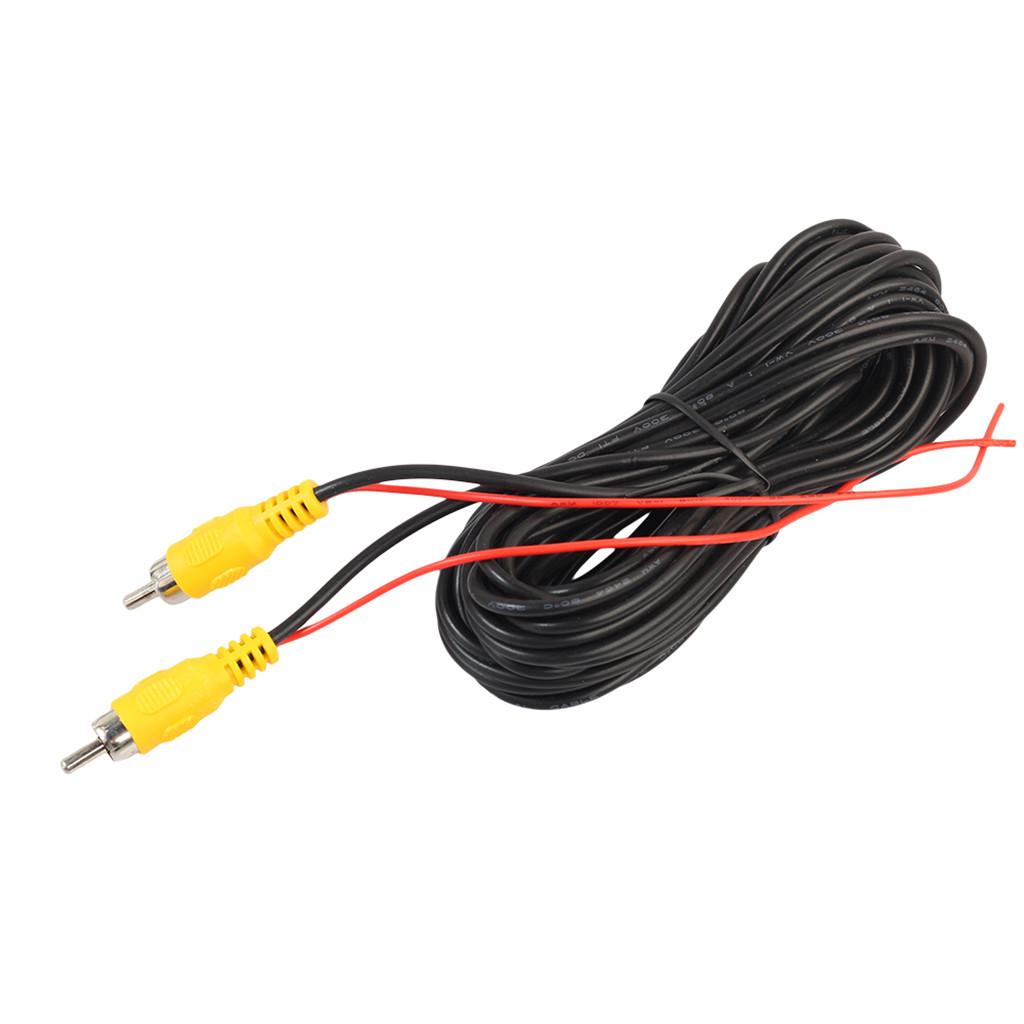 2X Car Reverse Rear View Parking Camera Video Cable With Detection Wire 20ft