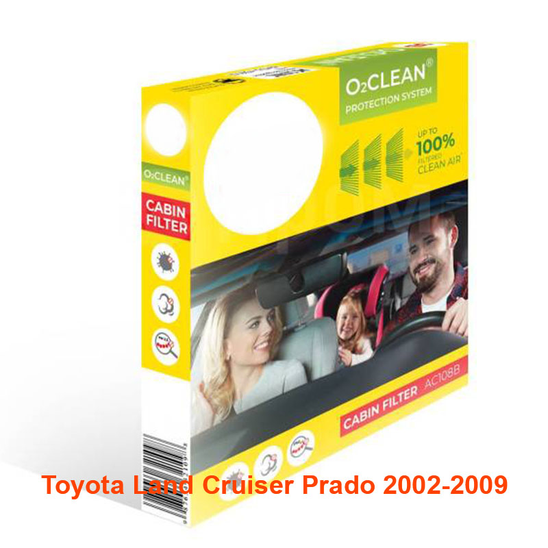 Lọc gió điều hòa cho xe Toyota Land Cruiser Prado 2002, 2003, 2004, 2005, 2006, 2007, 2008, 2009 87139-32010 mã AC102-14