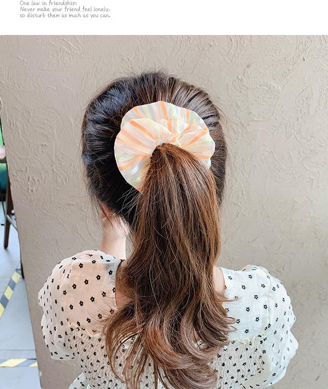 Dây buộc tóc Scrunchie kẻ ngang mầu sắc dễ thương HD83