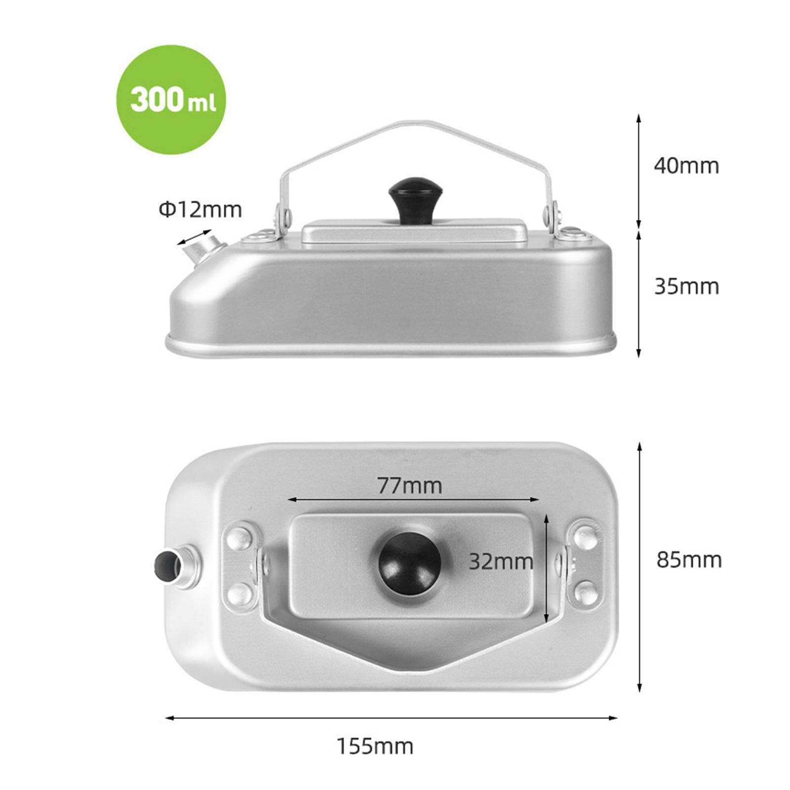 0.3L Camping Water Kettle Tea Kettle for Backpacking Mountaineering Campfire
