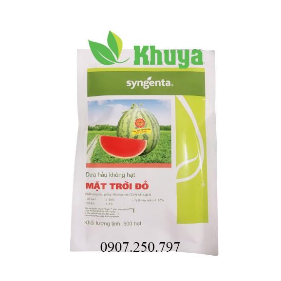 Hạt giống Dưa hấu không hạt Mặt Trời Đỏ 500h