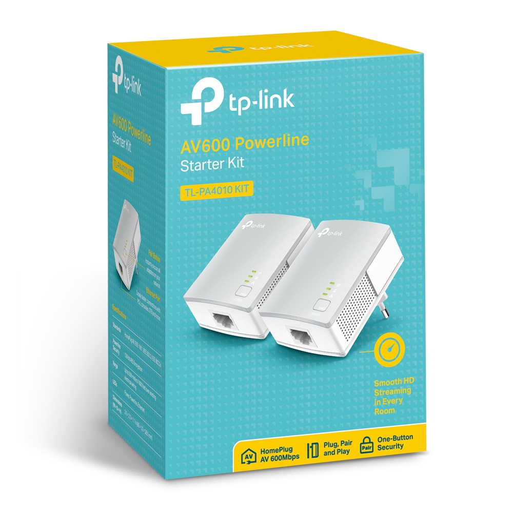 Bộ mở rộng Internet qua đường bưu điện Tplink TL-PA4010KIT AV600 600Mbps - Chính hãng