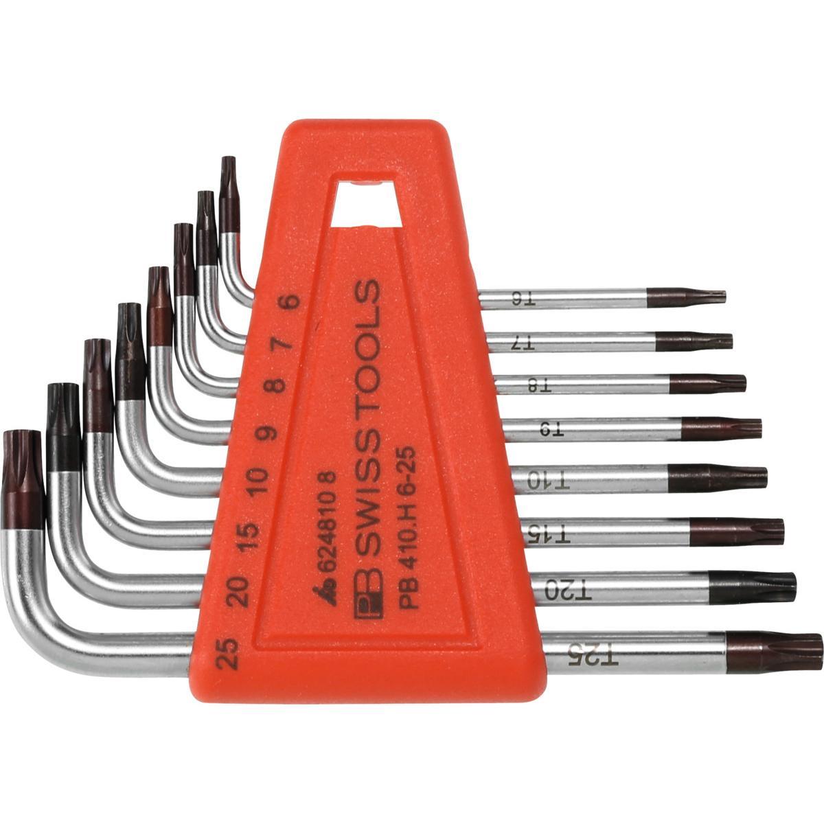 Bộ Lục Giác Hoa Thị Dạng Ngắn Pb Swiss Tools Gồm 8 Chi Tiết Pb 410.h 6-25 - Hàng Chính Hãng 100% từ Thụy Sỹ