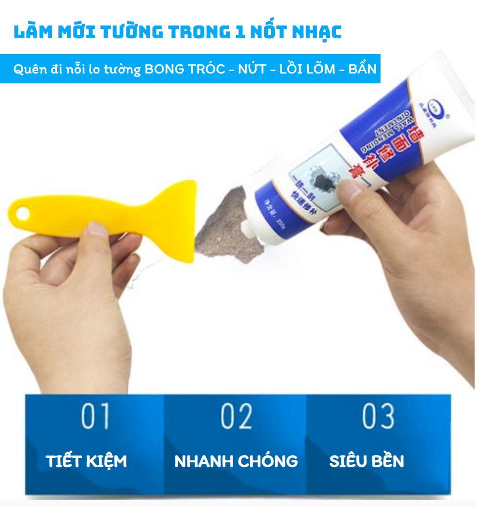 Keo Bột bả vá tường thông minh siêu tốc tiện lợi tặng kèm bay khi mua 2 sản phẩm trở lên