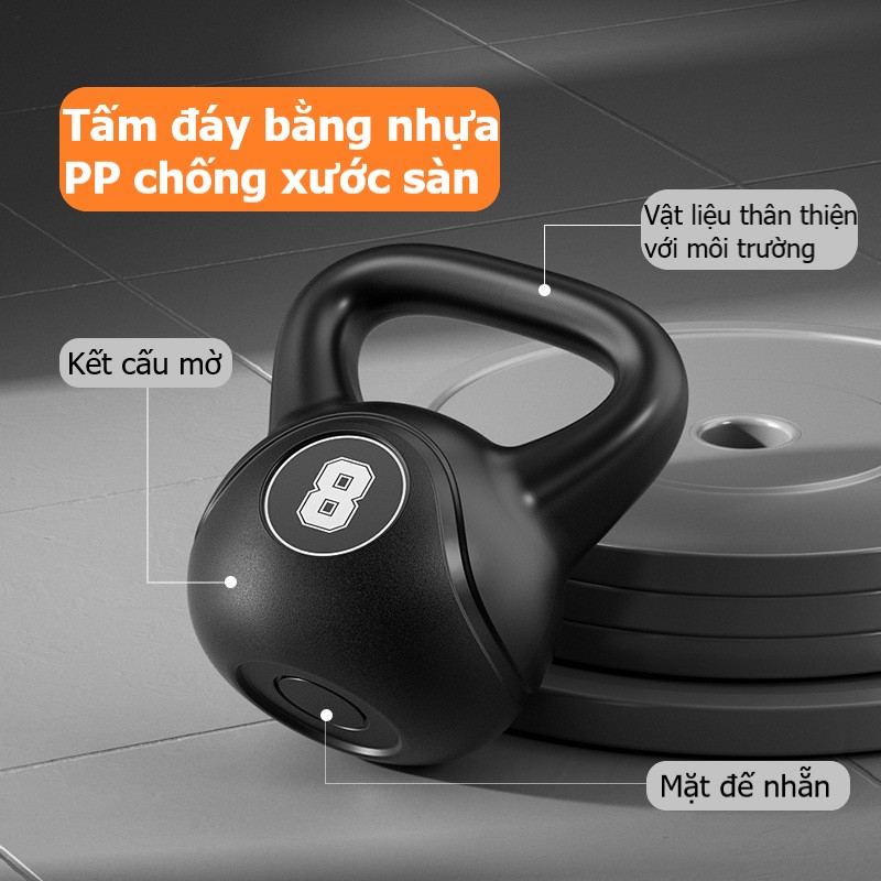 Tạ Bình Vôi, Tạ Ấm, Tạ Quai Xách, Tạ Chuông Dụng Cụ Tập Gym Tập Mông Đùi Gym Thể Dục Tại Nhà