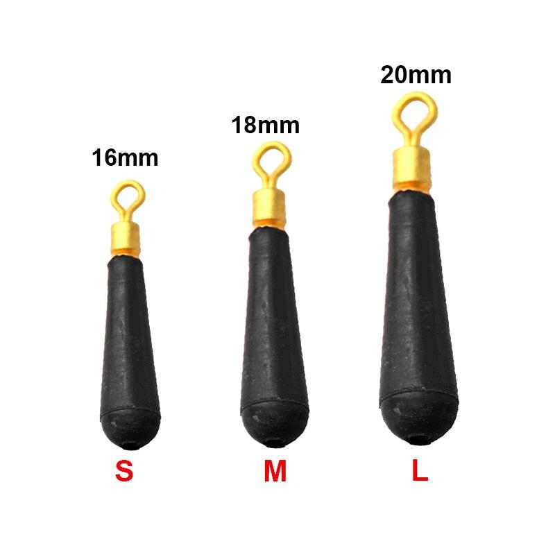 50pcs Copper Head Rubber Bobber Drift Fishing Floats Seat Vertical Fishing Float Rotation Buoy Seat Fishing Bobber Accesories