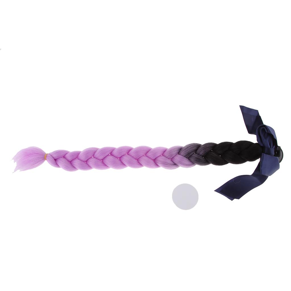 22 Inch Gradient Ramp Helmet Braids /Ponytail Motorbike PC Helmet Hair