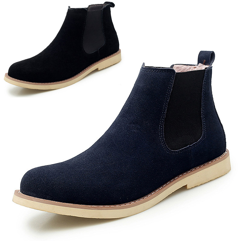 Giày Boot (bốt) Chelsea, giày cổ cao big size cỡ lớn cho nam chân to cân đối - BT097