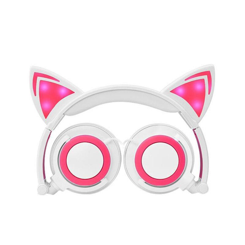 Đèn LED Nghe Tai Mèo Có Trẻ Em Chơi Game Trên Tai Tai Nghe Âm Thanh Nổi 3.5Mm Jack Cắm Đa Năng Cho Điện Thoại Di Động Máy Tính Quà Tặng