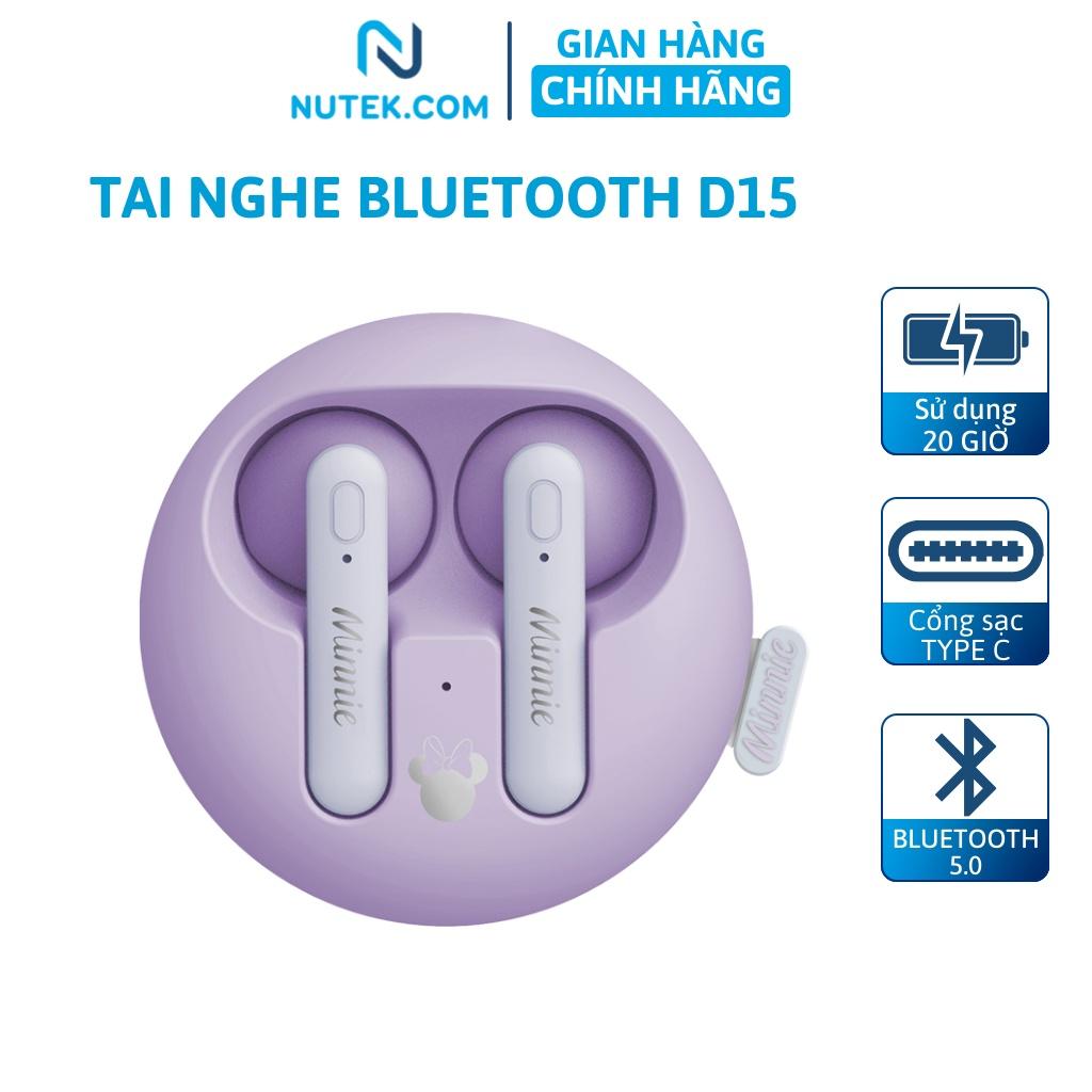 Tai nghe bluetooth không dây Disney D15 gaming điều khiển 1 chạm, chất lượng âm thanh cao, thiết kế siêu kute