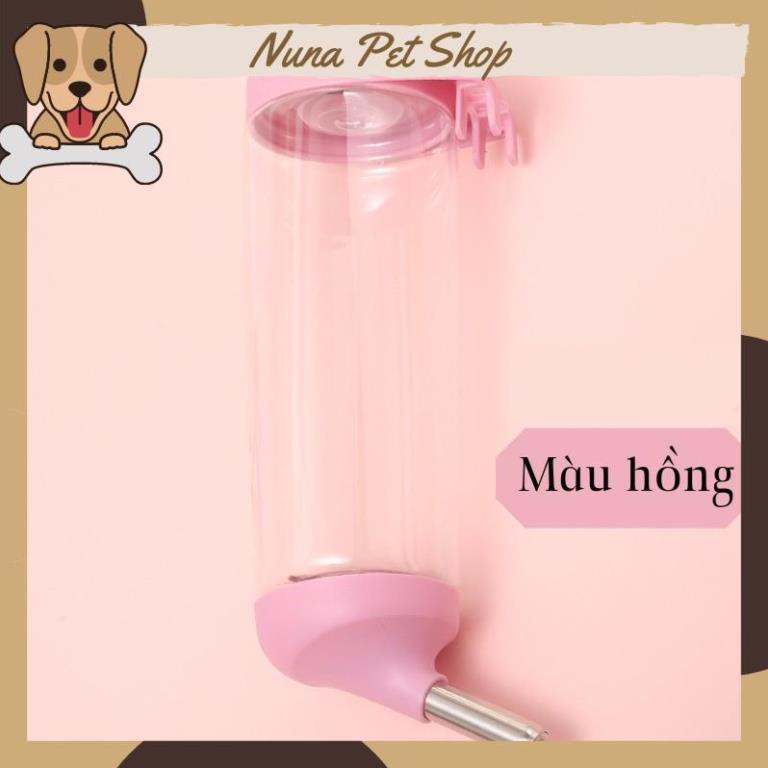 Bình nước tự động gắn chuồng cho thú cưng 500ml (Bình nước gắn chuồng cho chó mèo)