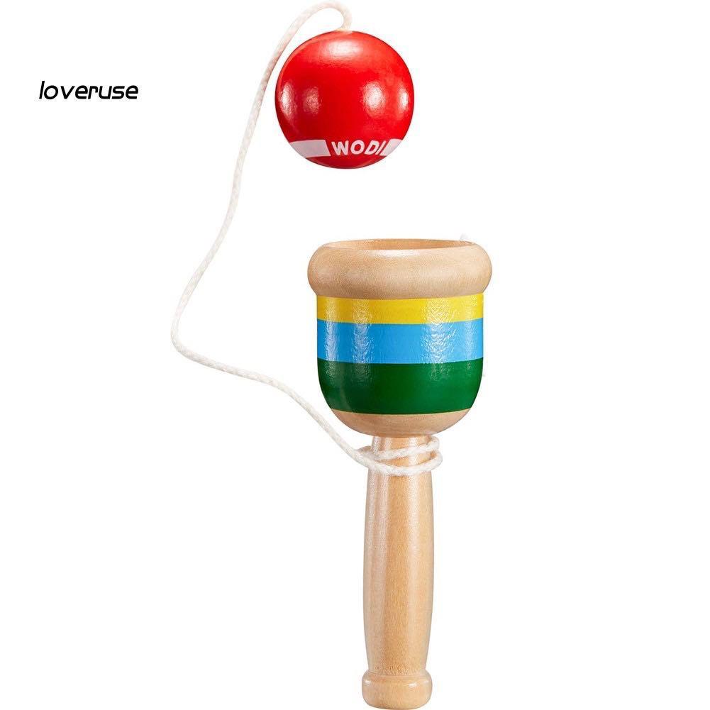 Đồ chơi Kendama tung bóng bằng gỗ giúp con tránh xa IPAD| Đồ chơi an toàn