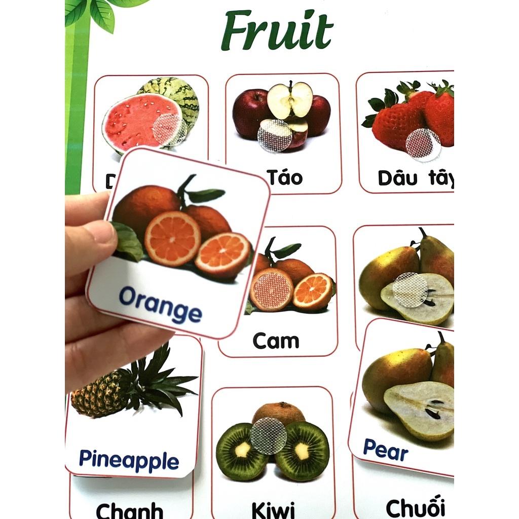 Monsi Edu Học liệu dính dán Montessori chủ đề tự chọn cho bé từ 1 - 4 tuổi F87M