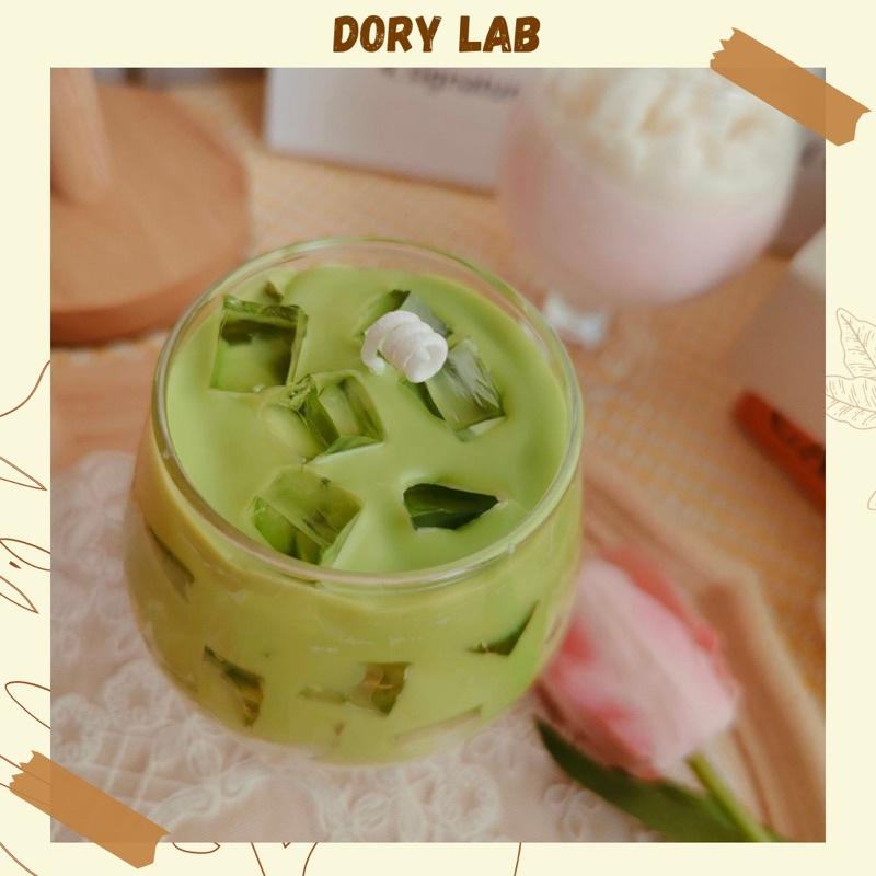 Nến Thơm Handmade Ly Trà Sữa Thạch Jelly Mix Topping Trái Cây - Dory Lab