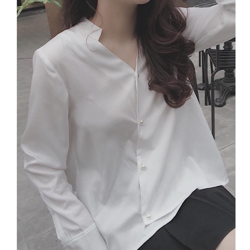 Áo sơ mi nút ngọc