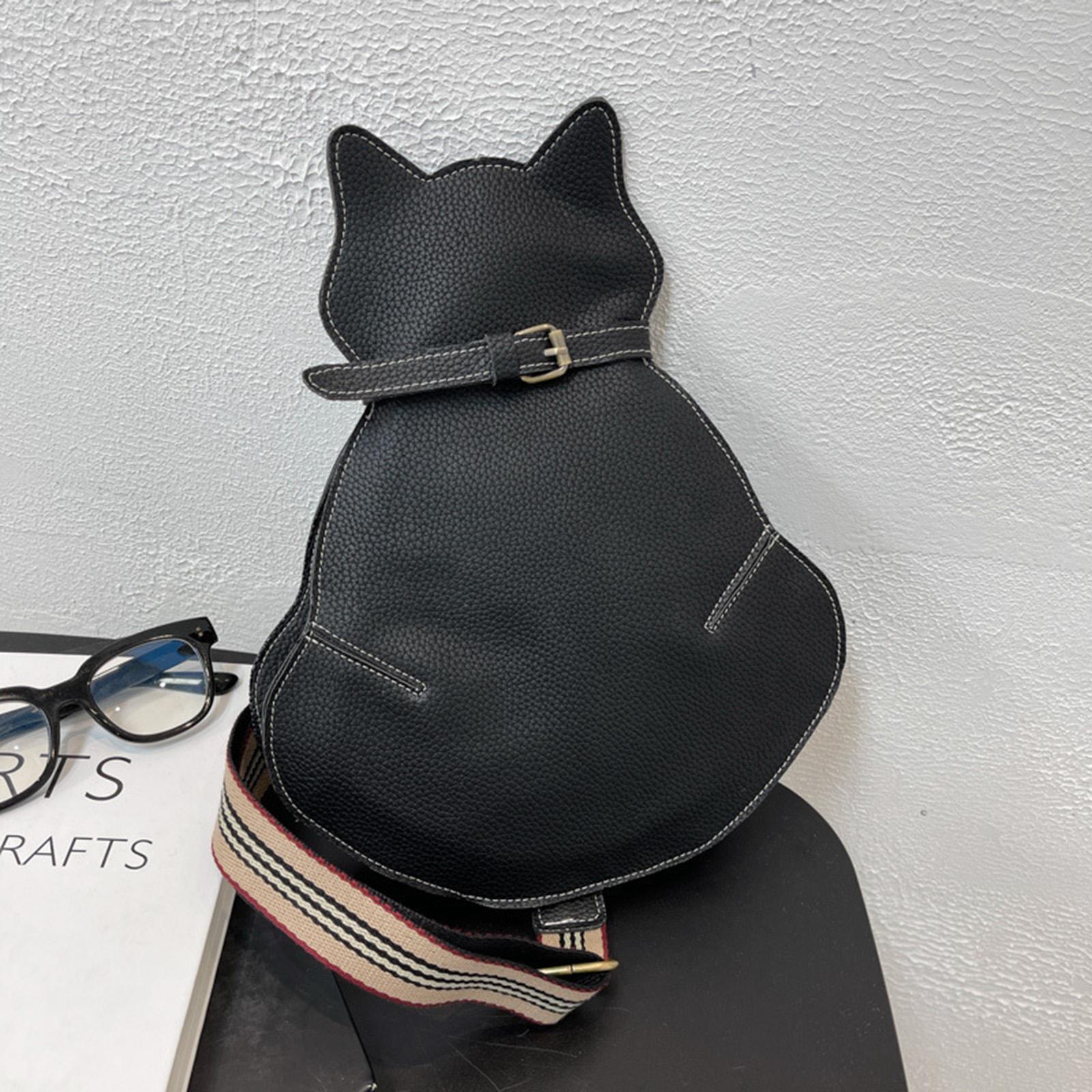 Bags for Women Crossbody Bag Casual fashion Daypack Lady Gift PU Leather Cute cat shape for Travel Fitness Outdoor