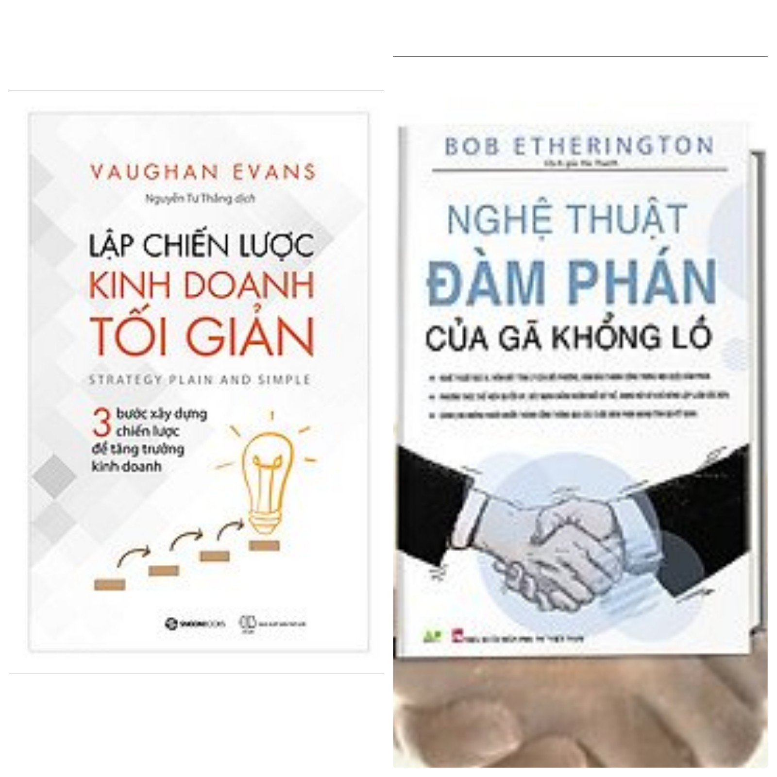 Combo 2 cuốn giúp bạn kinh doanh thành công: Lập Chiến Lược Kinh Doanh Tối Giản + Nghệ Thuật Đàm Phán Của Gã Khổng Lồ